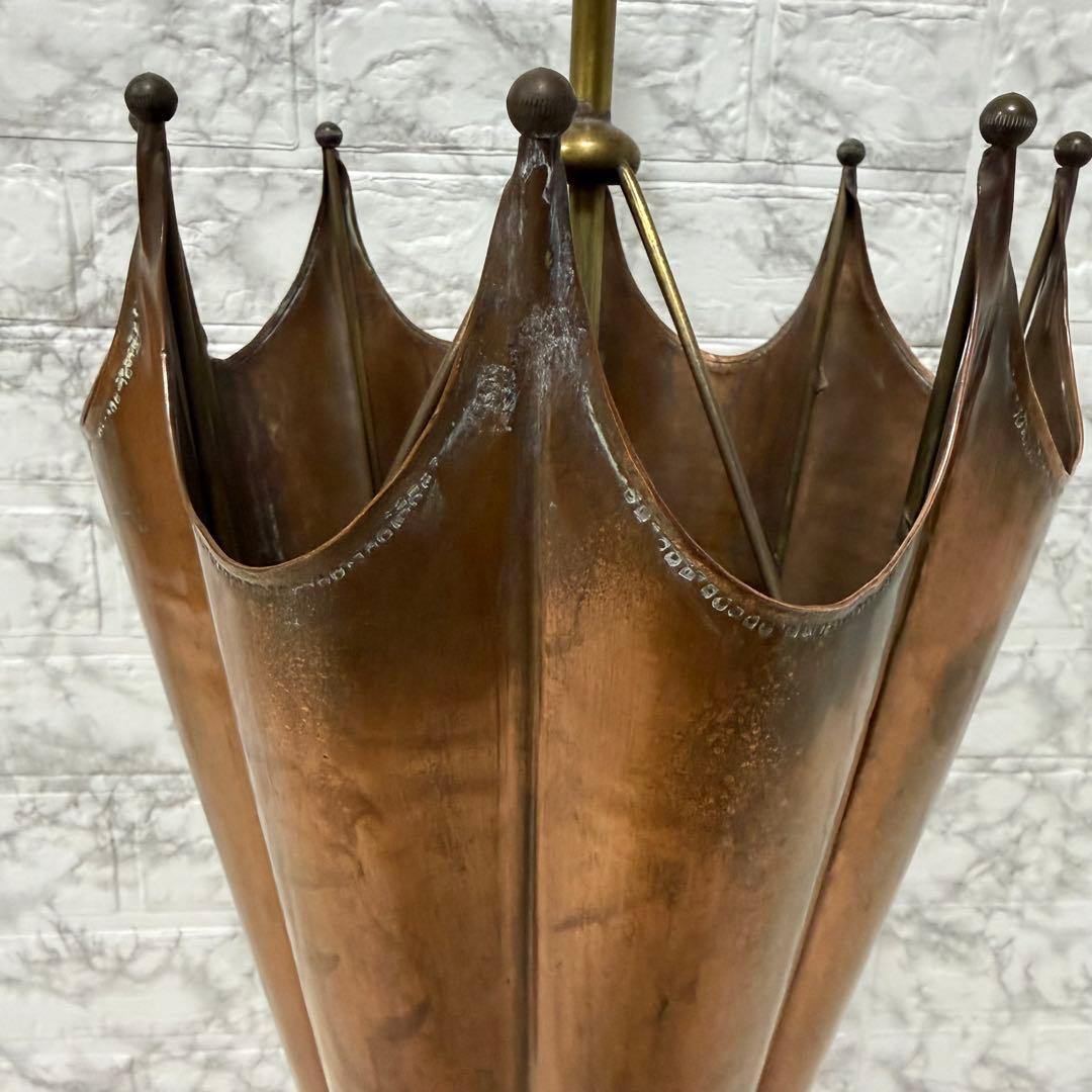 銅製　傘型　傘立て　アンティーク　イタリア製　アンブレラスタンド　オシャレ　店舗