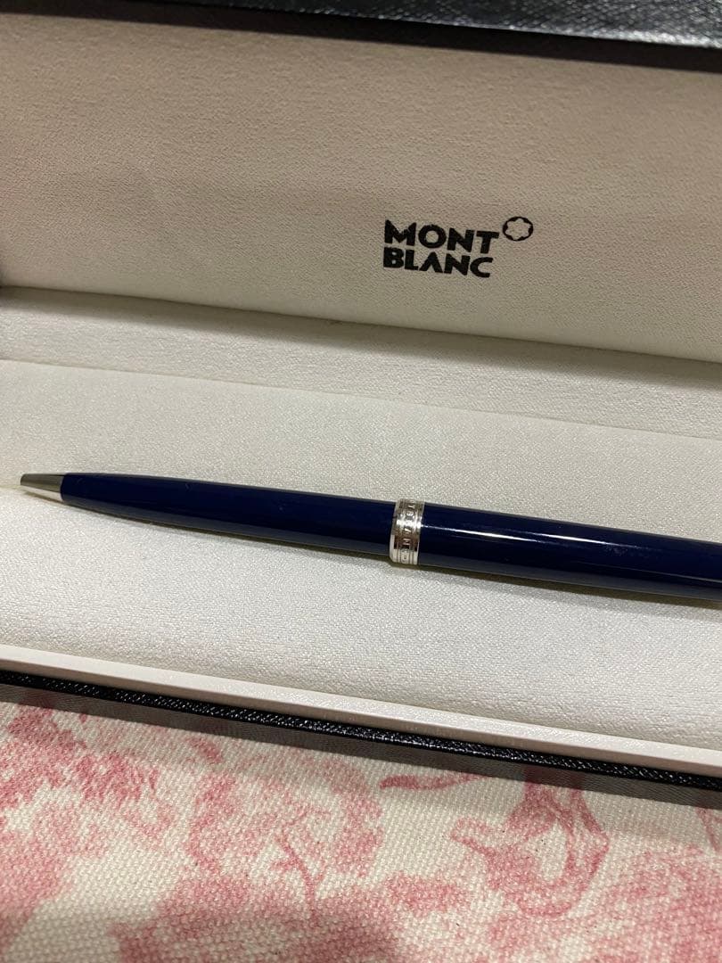 MONTBLANC ボールペン　ネイビー　紺色　訳あり