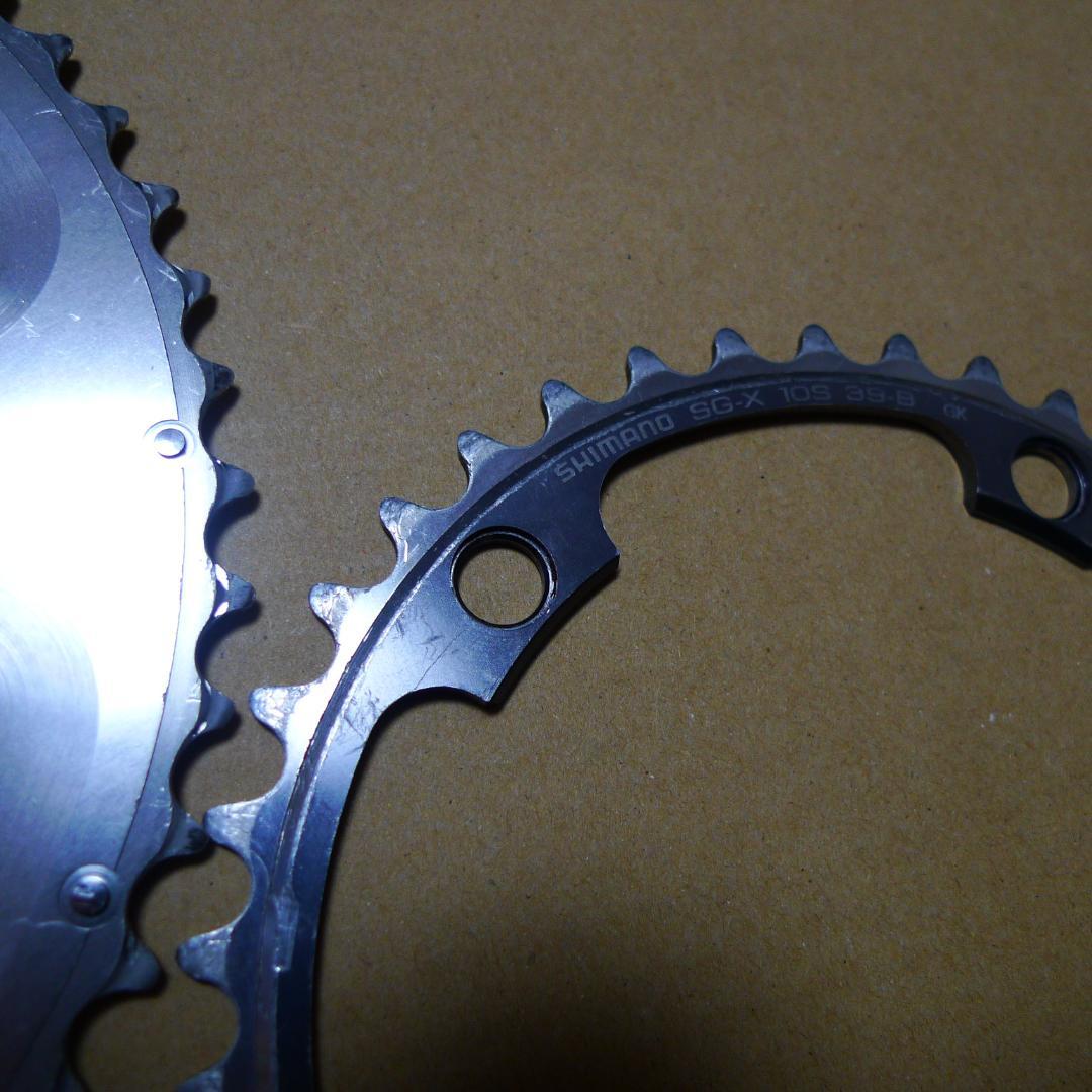 シマノ　デュラエース　FC-7800用　チェーンリング　52T－39T　シルバー