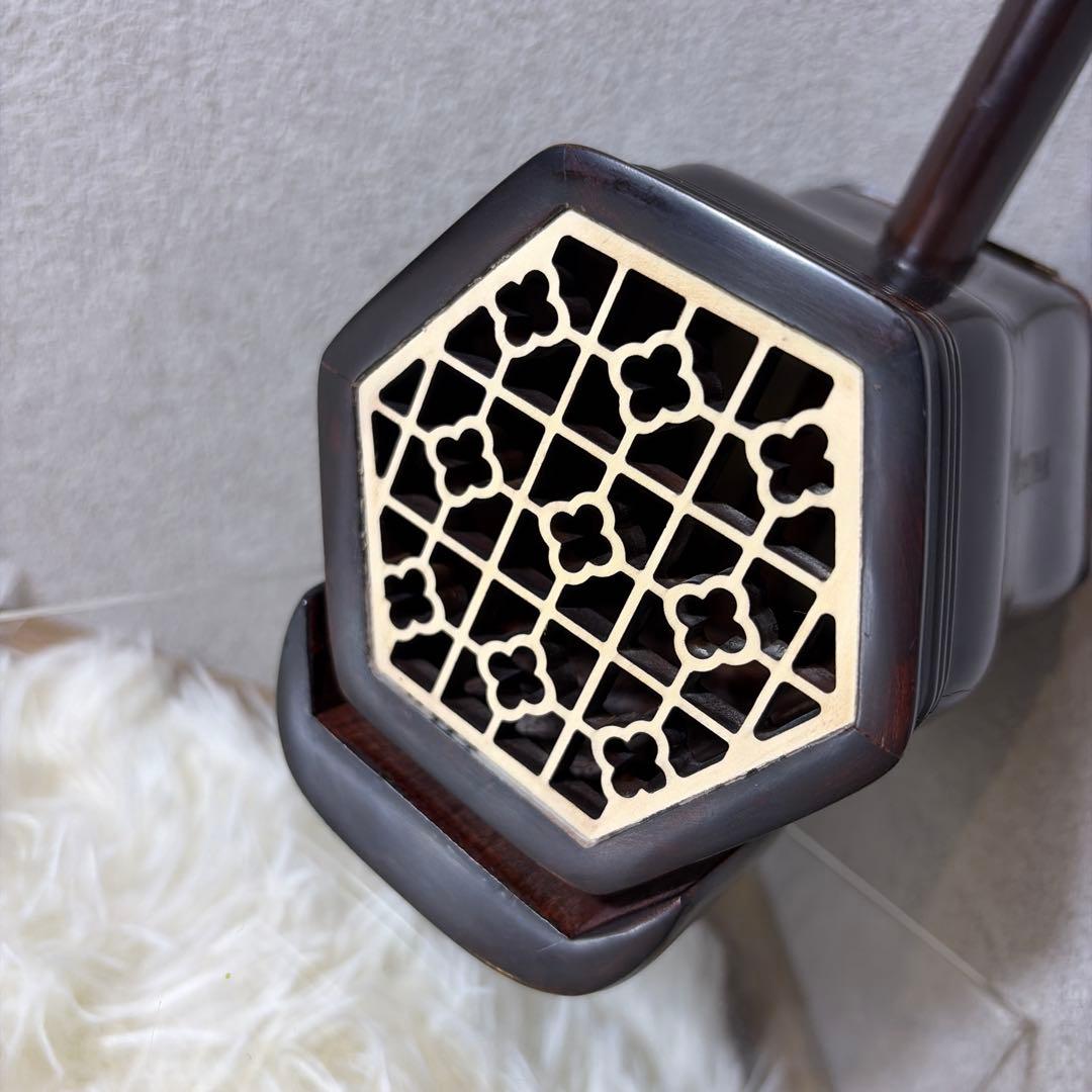 【新品未使用】古月琴坊 蘇州式 二胡 本革 蛇革 中国 民族楽器