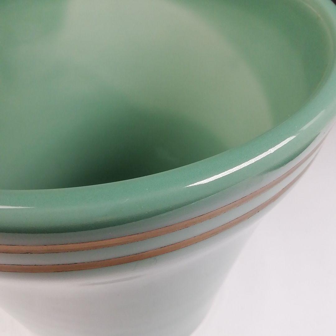 Ｔ８４４　水指　『末広　高麗青磁　一重口水指』『瑞豊 造』　共箱　茶道具