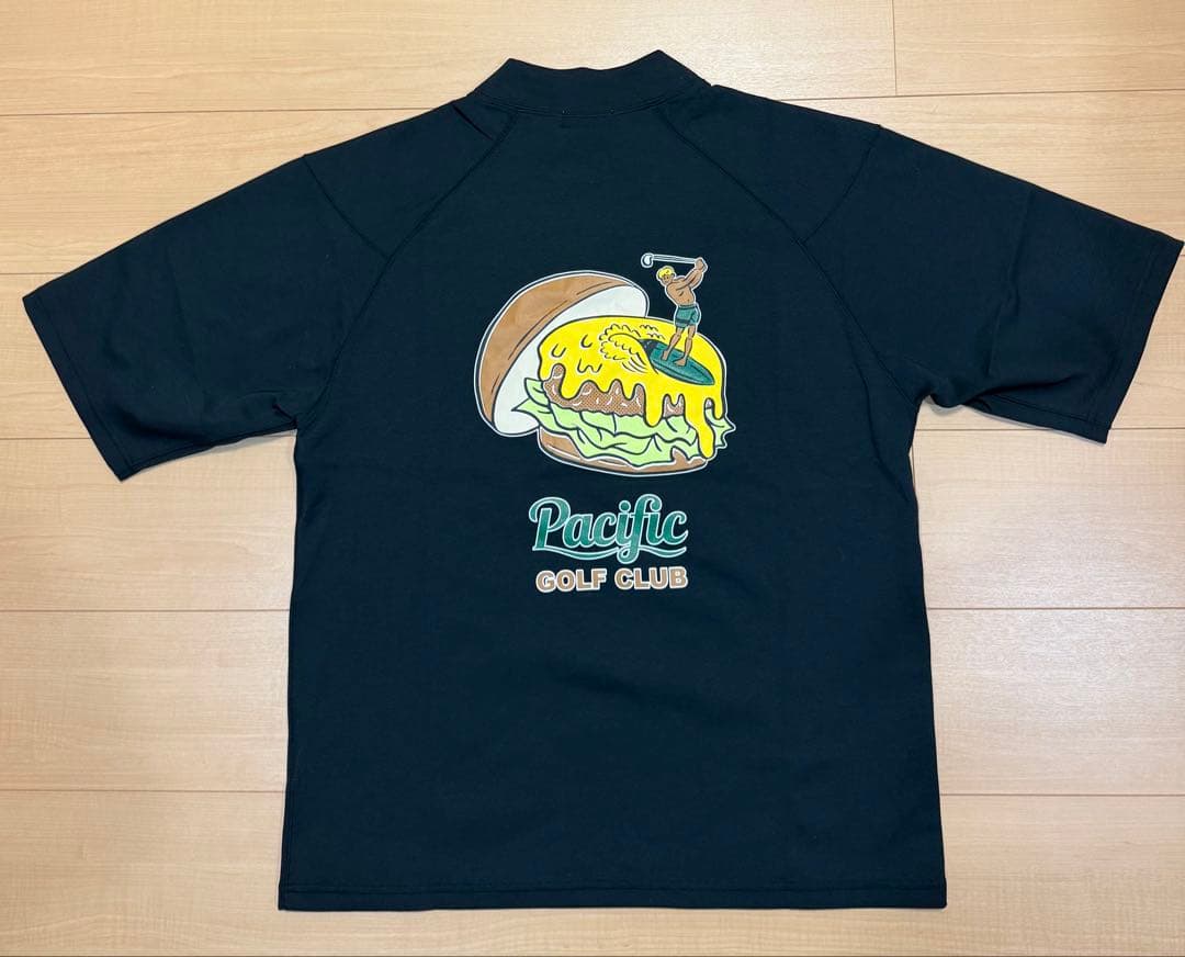 Pacific Golf Club MOCK-NECK 半袖 ブラック