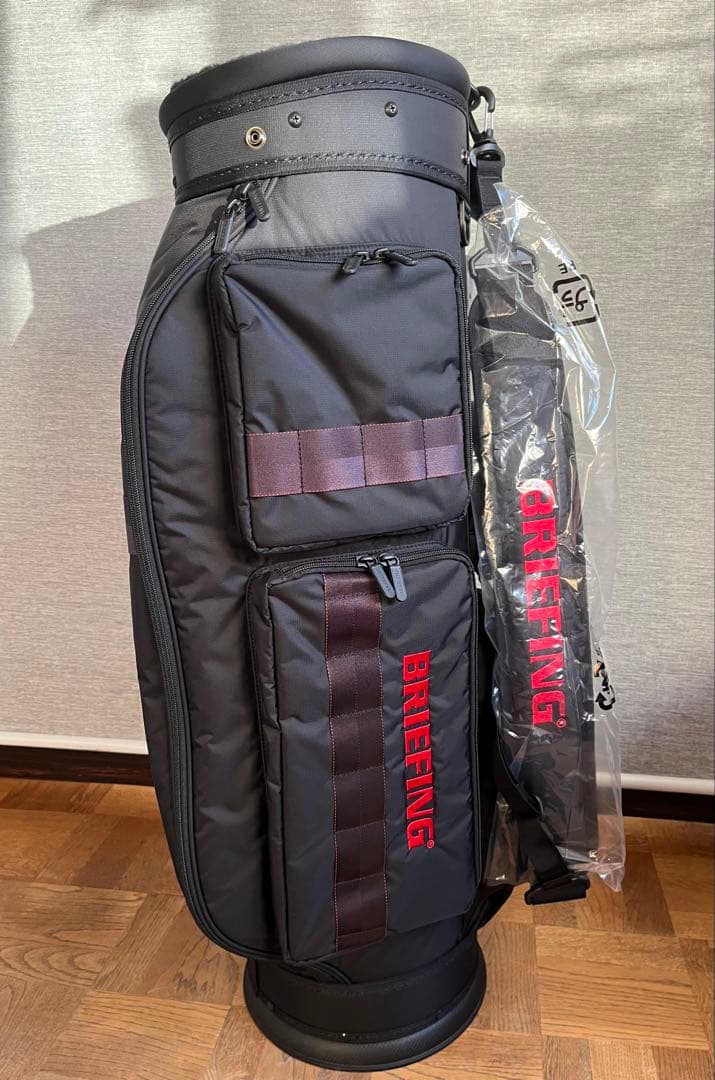BRIEFING ブラックキャディバッグ