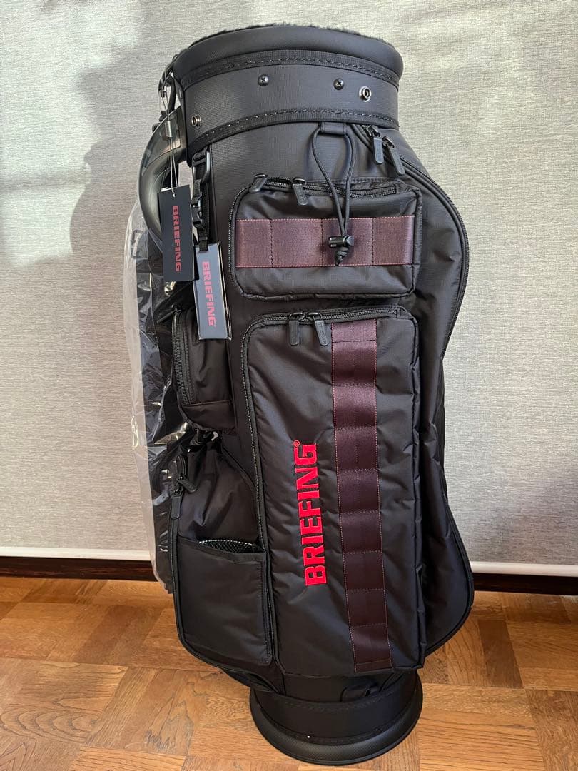 BRIEFING ブラックキャディバッグ