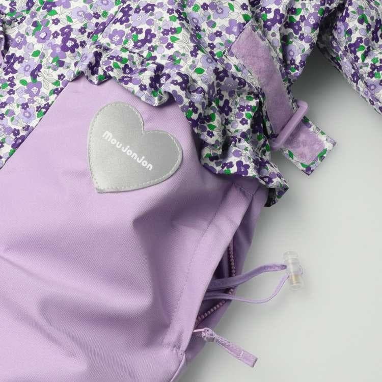 新品100 小花柄スノーコンビ・ジャンプスーツ