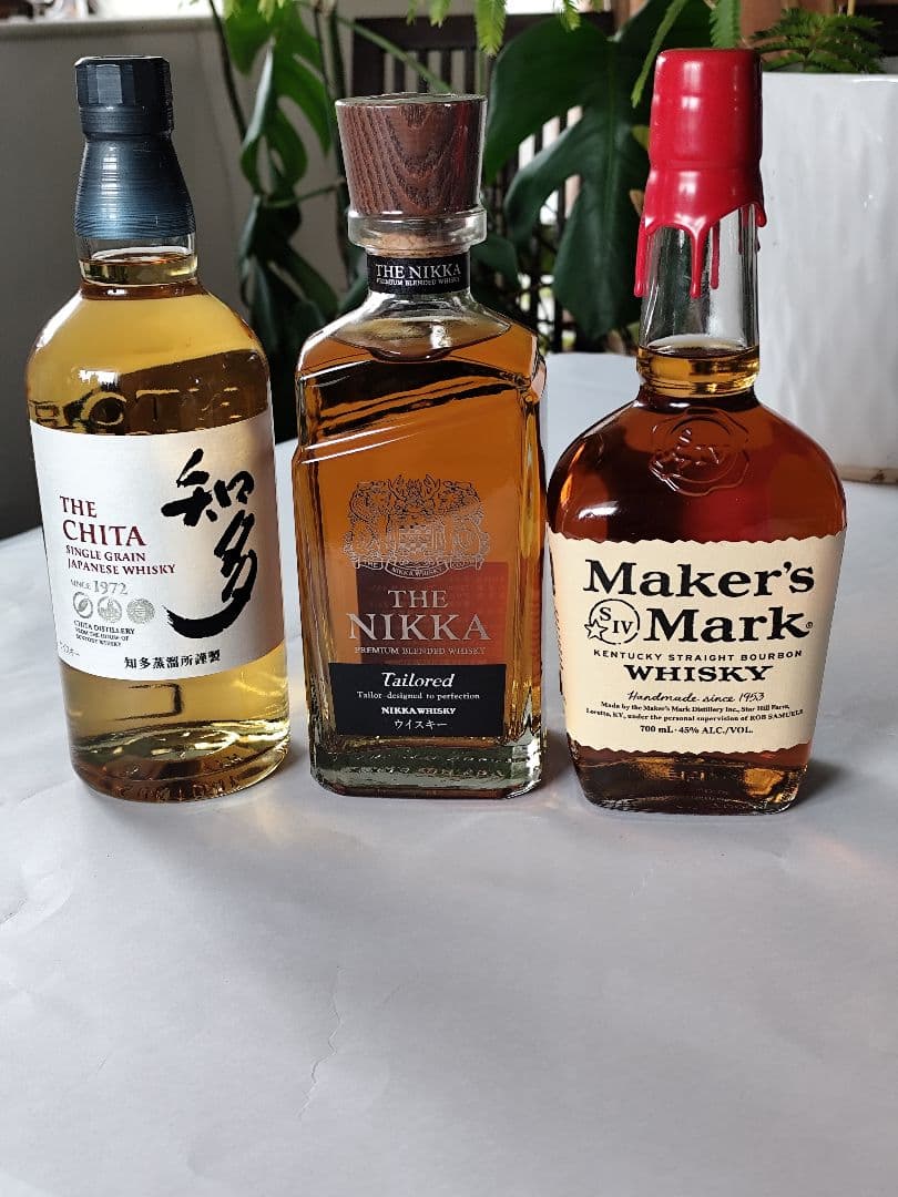 ザ・ニッカ テーラード ・知多・lMaker's Mark ウイスキー