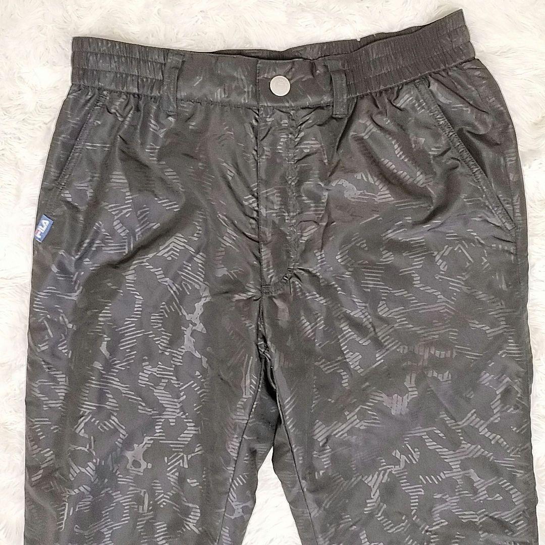 【FILA GOLF】ウインドブレイカー セットアップ ブラック サイズM