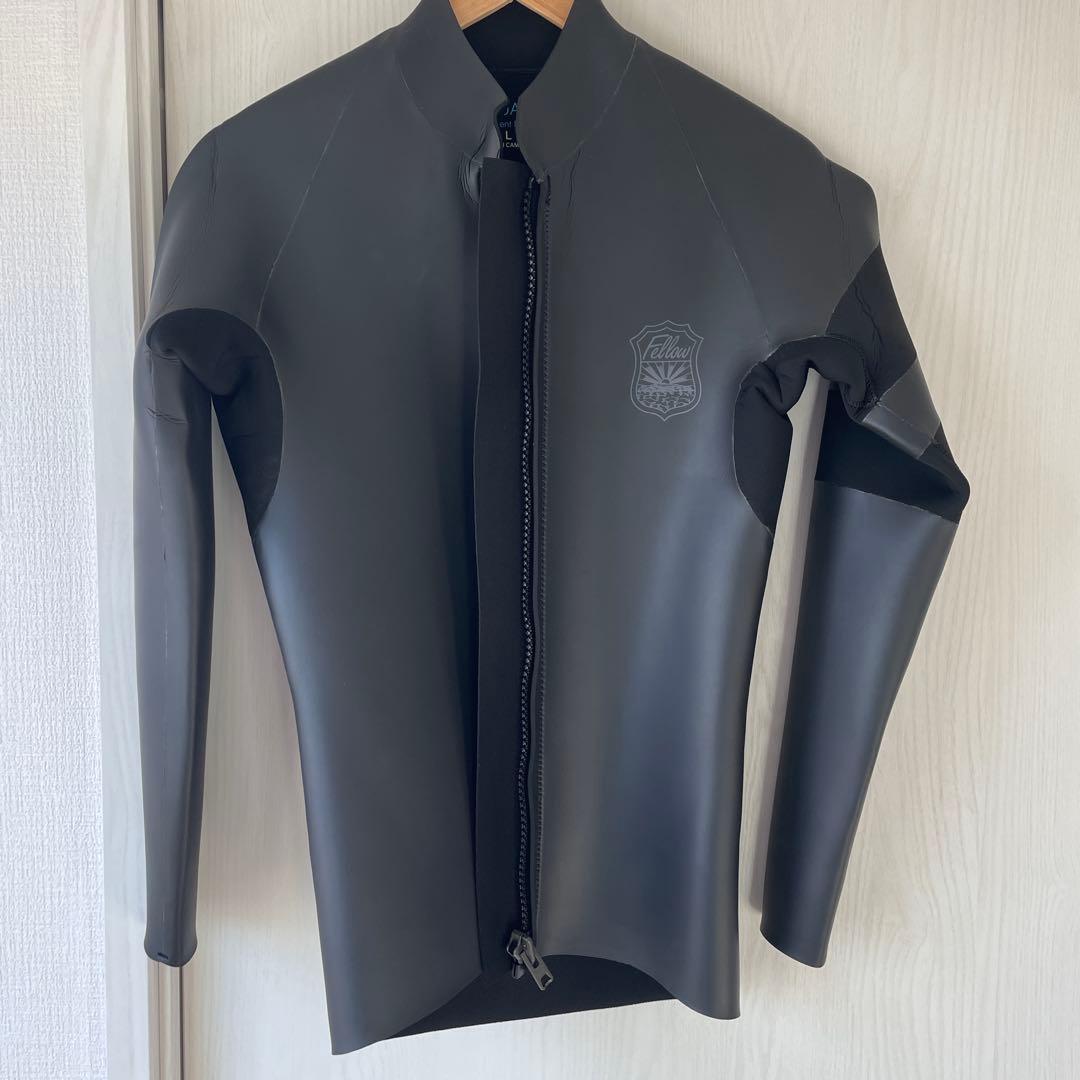 サーフィン　ウェットスーツタッパー オールブラック　ラバー使用　3mm L