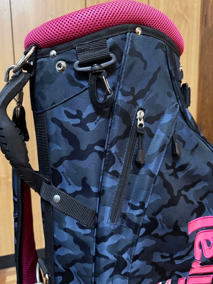 Admiral GOLF NETWORKコラボ 迷彩柄スタンドキャディバッグ