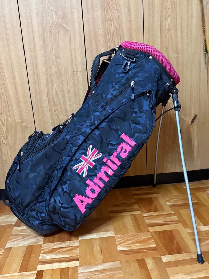 Admiral GOLF NETWORKコラボ 迷彩柄スタンドキャディバッグ