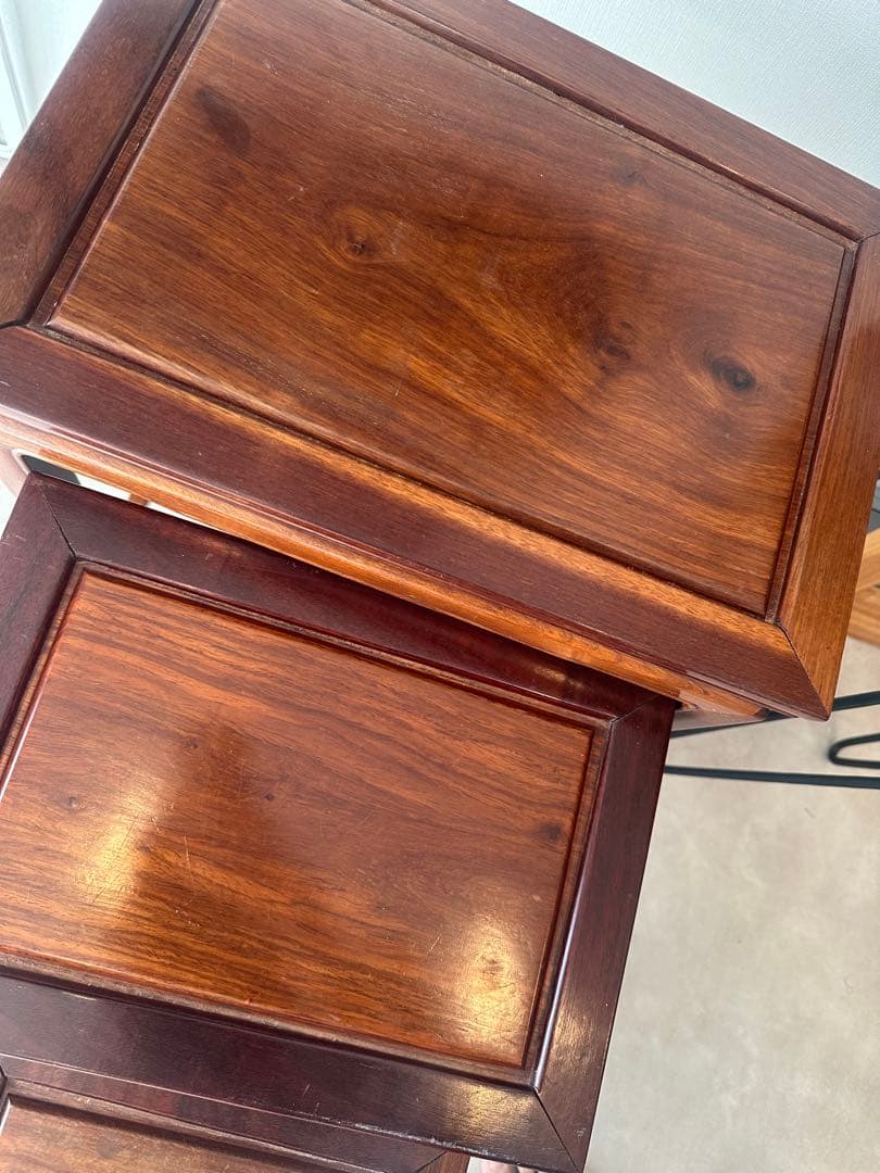 ネストテーブル　唐木　花梨　3点セット