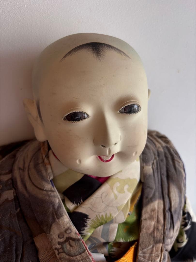 市松人形 伝統工芸　日本人形　訳あり　男の子　昭和レトロ　着物　和服