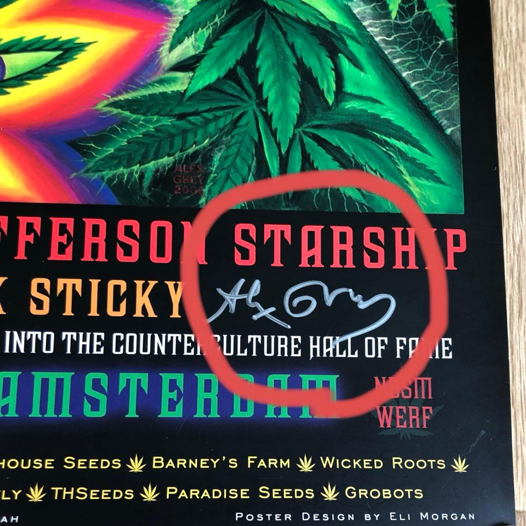 Alex gray 直筆サイン入りポスター