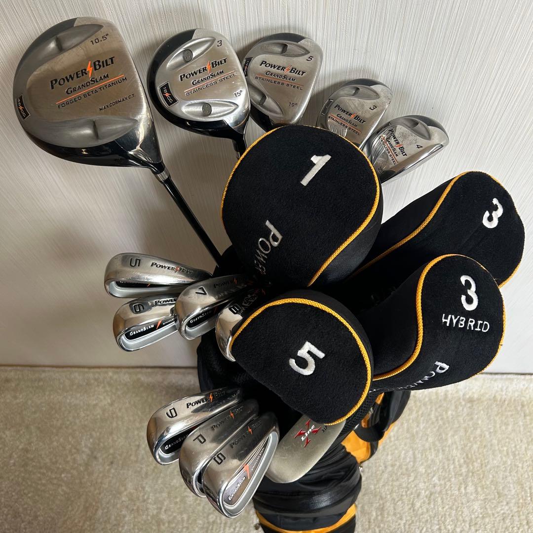 初心者　メンズ　右利き用　13本　ゴルフセット　キャディバッグ付き