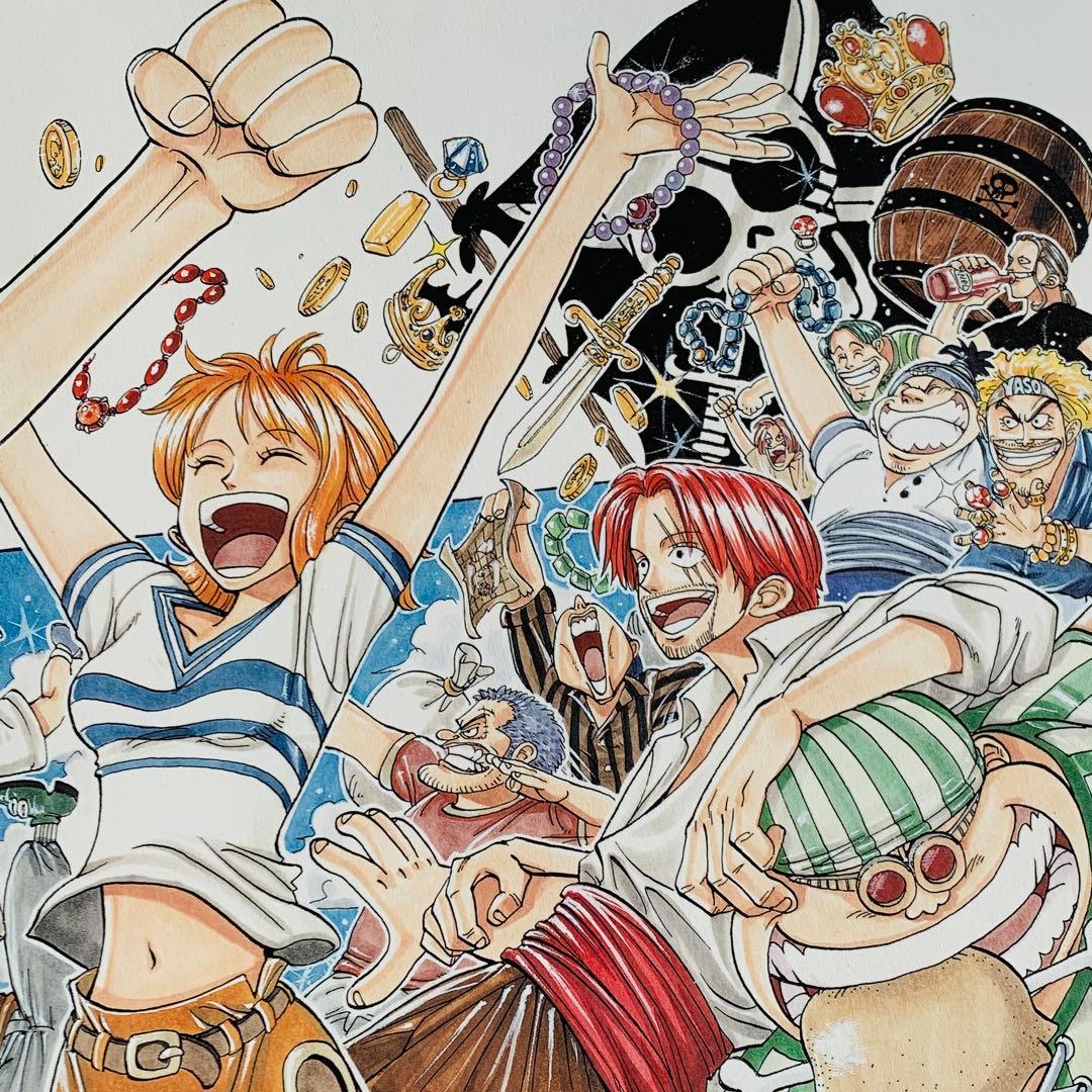 ワンピース ROMANCE DAWN 1話 複製原稿 6.7 扉絵 2枚