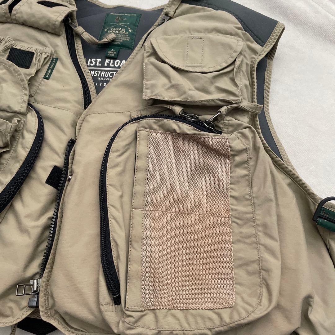 レア‼️ TARAS BOULBA アシックス　フィッシングフロートベスト　L