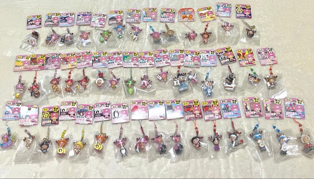 ワンピース ONE PIECE ご当地 チョッパー ストラップ 大量 ねつけ