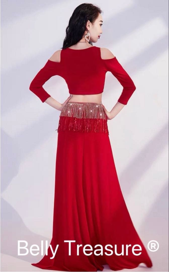 赤 ベリーダンス セットアップ