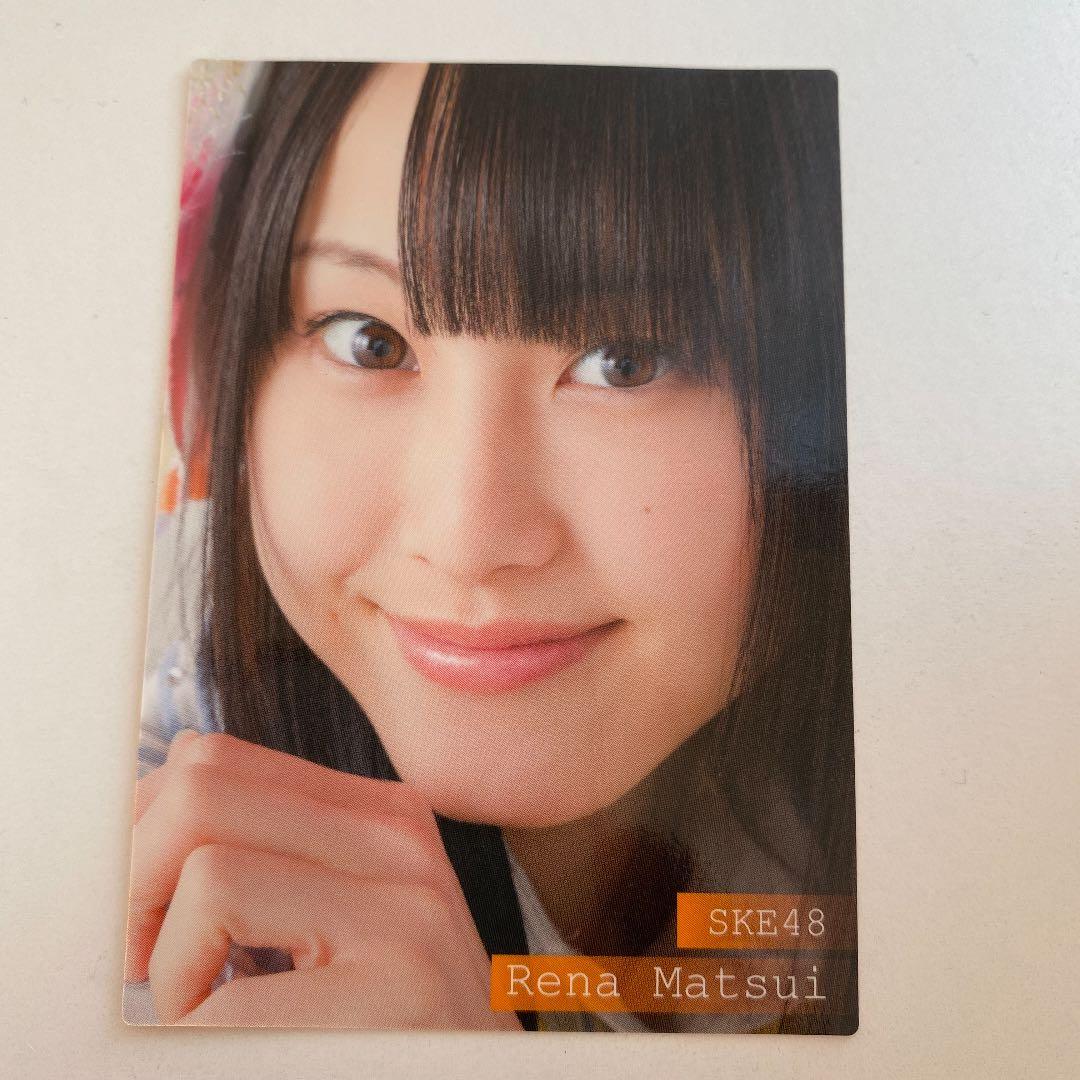 SKE48  松井玲奈　直筆サイン入りカード