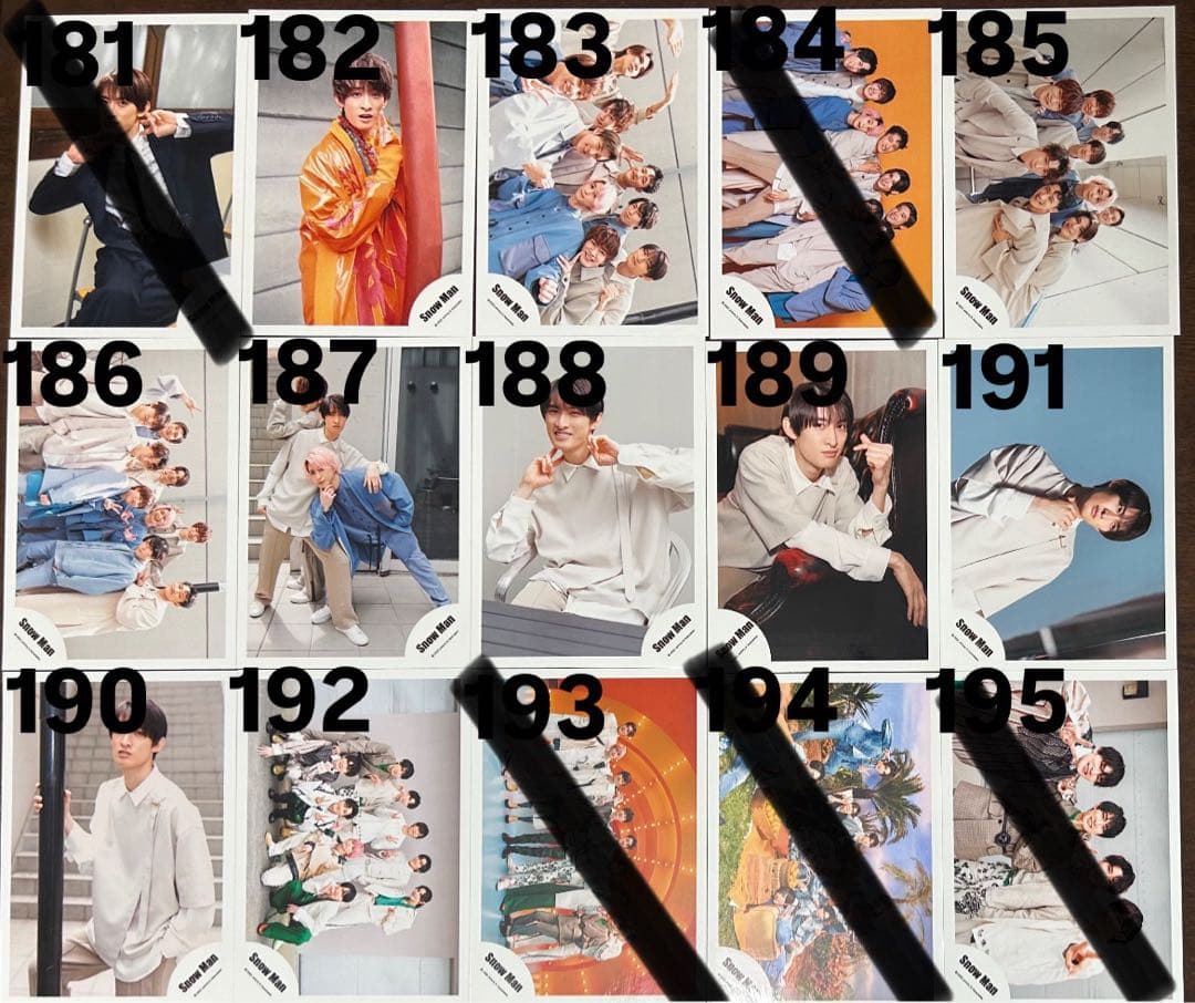 【バラ売り可】 Man 公式写真 190枚