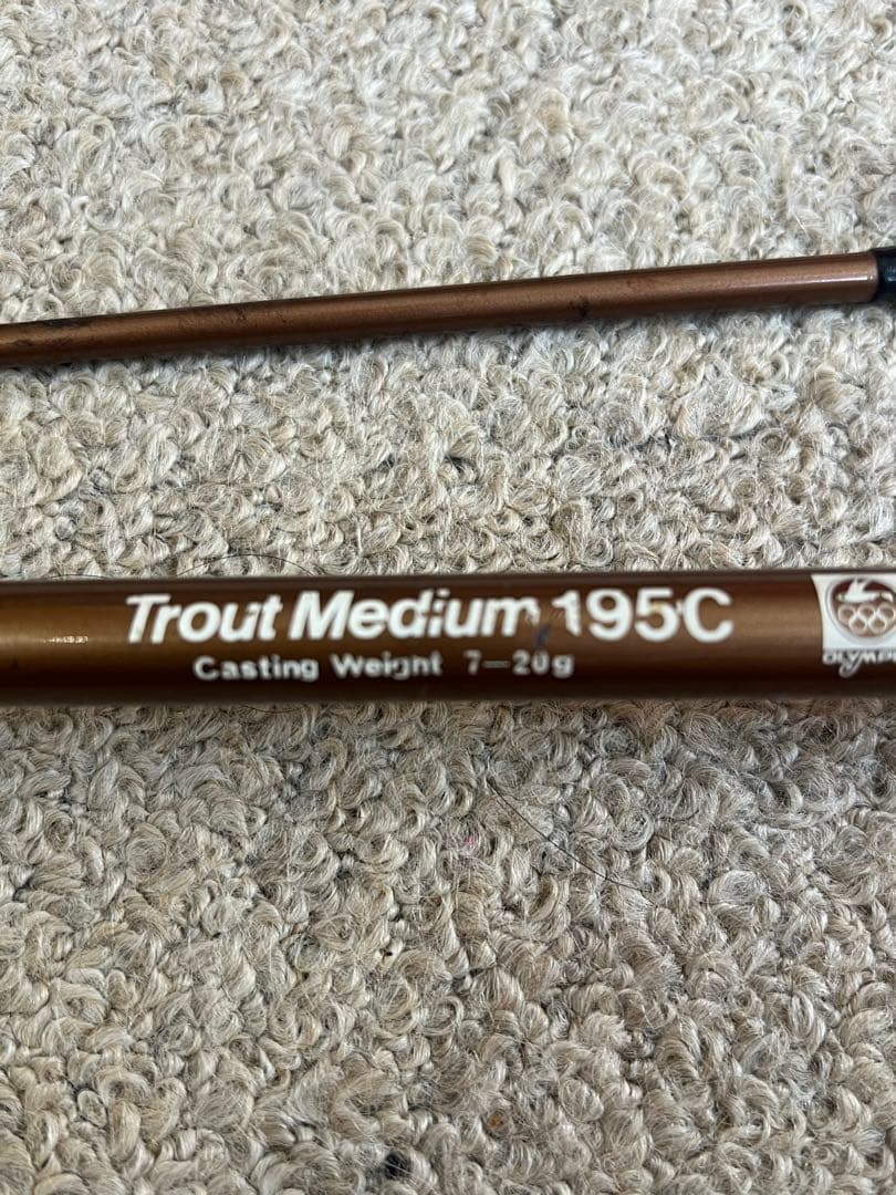 OLYMPIC オリムピック　ビンテージロッド　トラウトミディアム　195C
