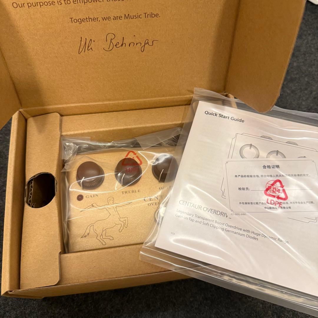 【新品未使用】Behringer CENTAUR OVERDRIVE 即発送可