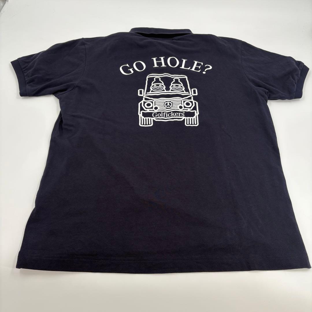 Golfickers ゴルフィッカーズ ポロシャツ XL 紺 ネイビー 862