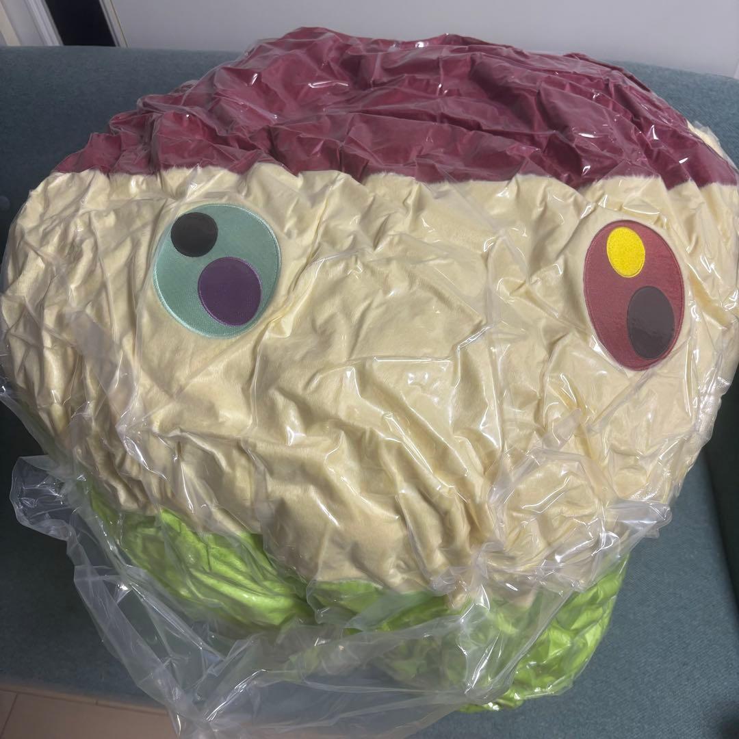 お花クッション ピュアグリーン特大 フラワークッション 村上隆　ラッキーボックス