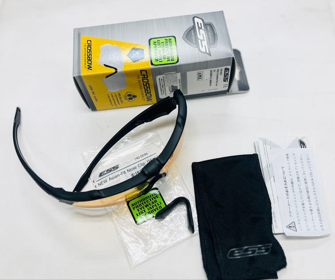 ESS CROSSBLADEハイデフブロンズレンズ Big鼻パット未使用訳有品