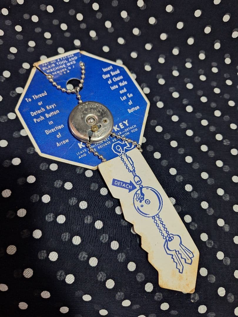 デッド 50's ボールチェーン キーリング キーホルダー USA　ヴィンテージ