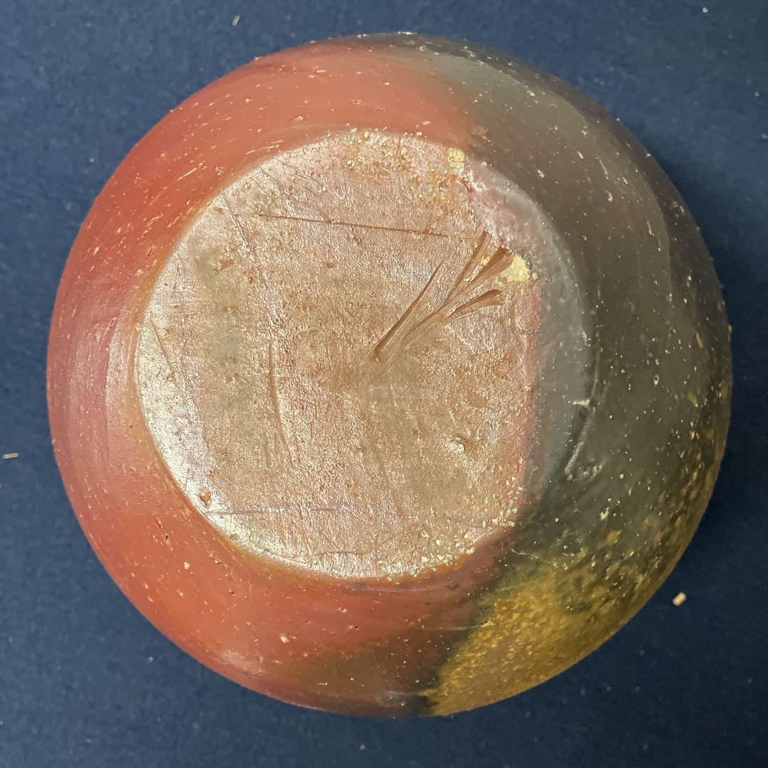 No.654やきもの　人間国宝藤原雄　備前壷　共箱　美品