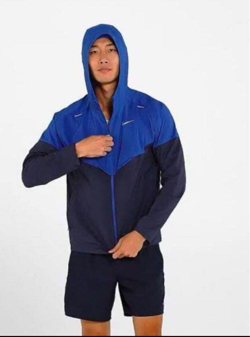 S ナイキブルーメンズ NIKE ウィンドランナー　ランニング　ジャケット