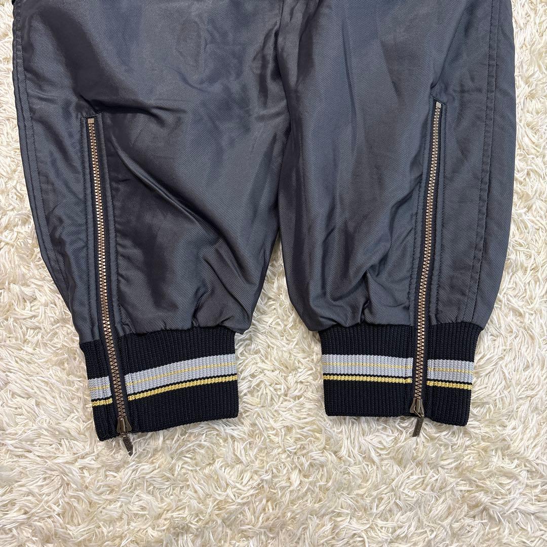 80-90s!アディダス★黒　M?◎テーパードナイロンボトム★