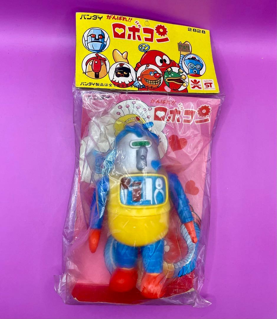 ロボトン がんばれロボコン 旧バンダイ ソフビ人形 デッドストック未開封袋入新品