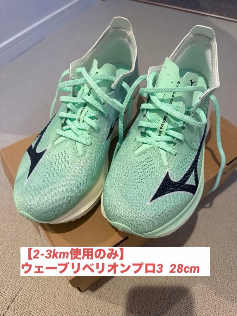 ウエーブリベリオンプロ3 MIZUNO グリーン/ブラック 28.0cm