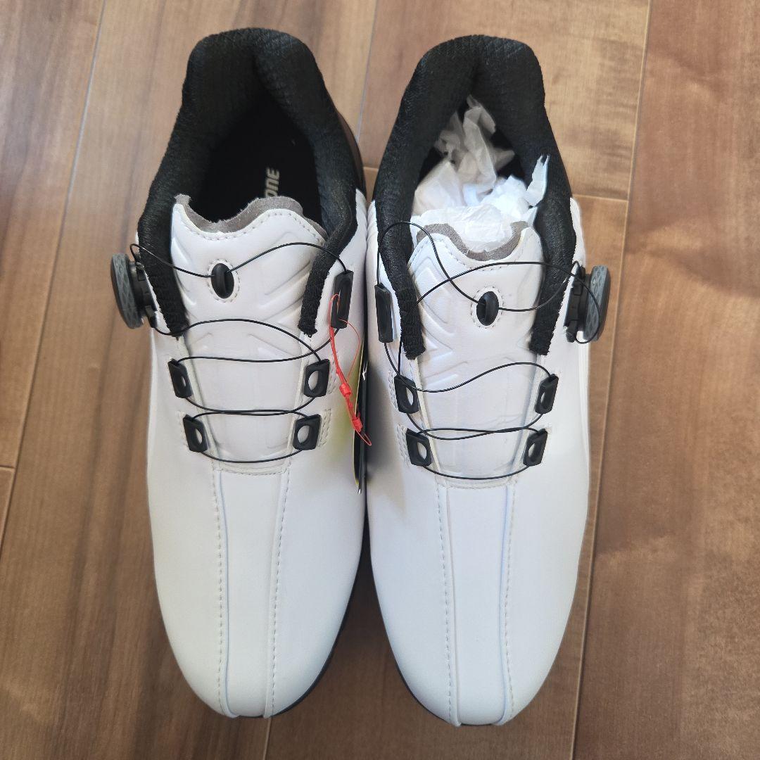 【新品】ブリヂストン ゴルフシューズ ホワイトSHG380 27cm 4E