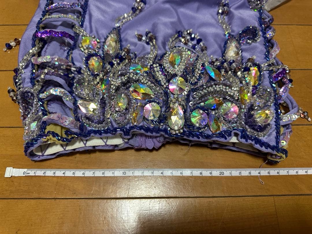 紫色のベリーダンス衣装セット