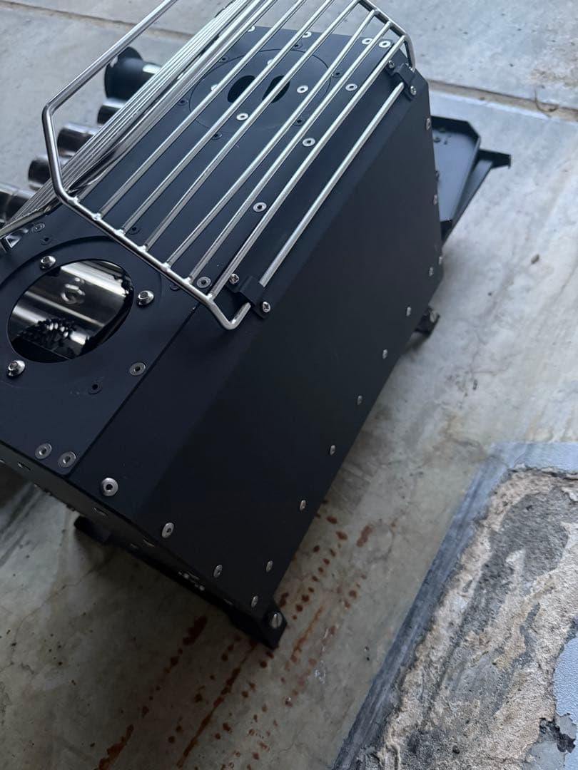 薪ストーブ 黒　収納バック付き　窓付き