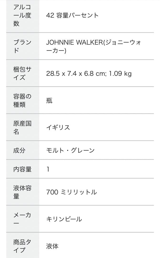 ジョニーウォーカー　トリプルグレーン　アメリカンオーク　入手不可能品