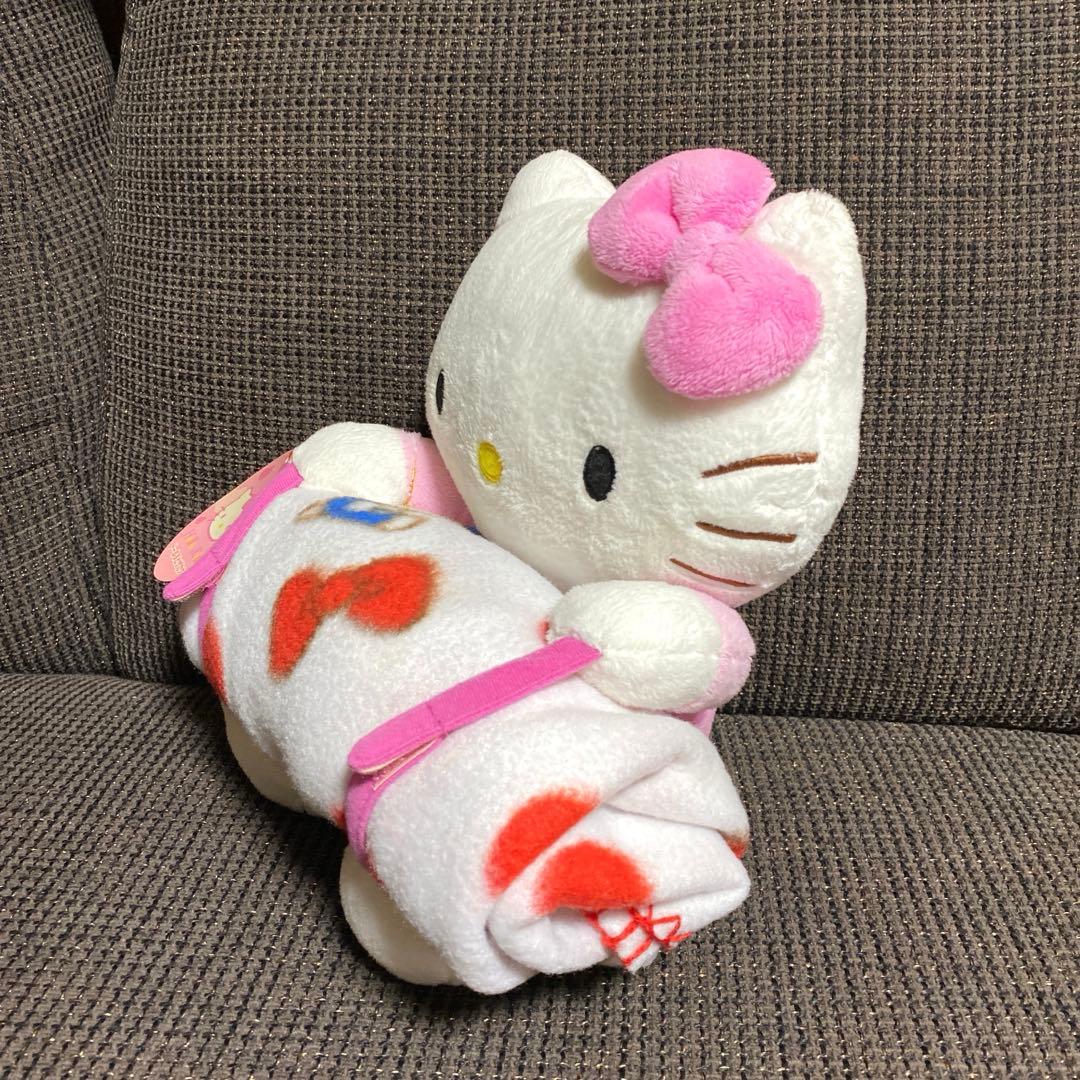 希少レア ハローキティ ぬいぐるみセット 天使 うさぎ ひざ掛け サンリオ 巨大