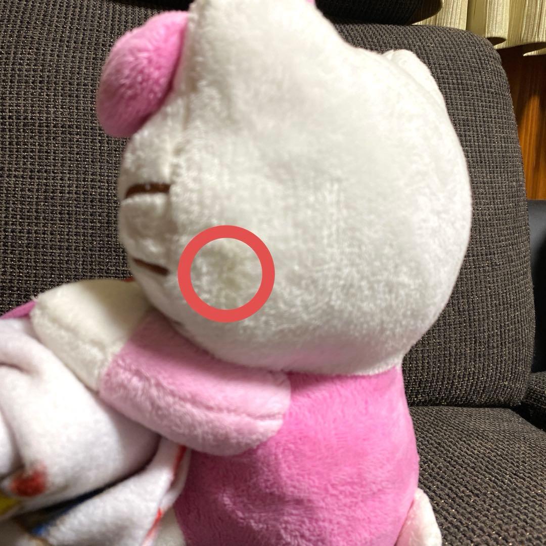 希少レア ハローキティ ぬいぐるみセット 天使 うさぎ ひざ掛け サンリオ 巨大