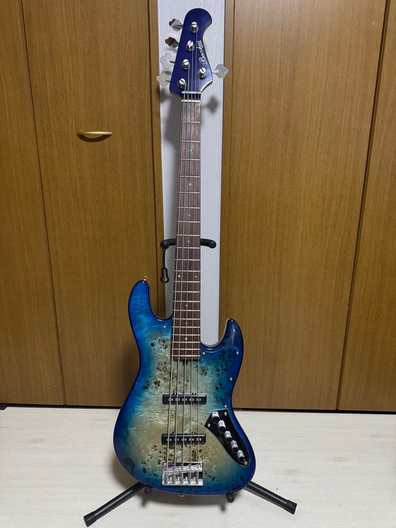 Bacchus WJB5-BP/Act BL-B 5弦ベース　ブルーバースト