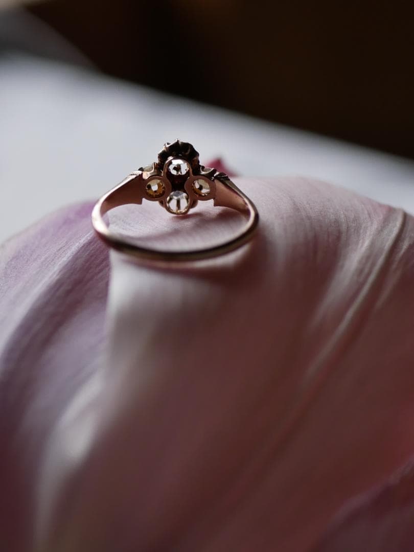 FR-34 　ヴィクトリアン　K18 アンティーク　リング フランスアンティーク