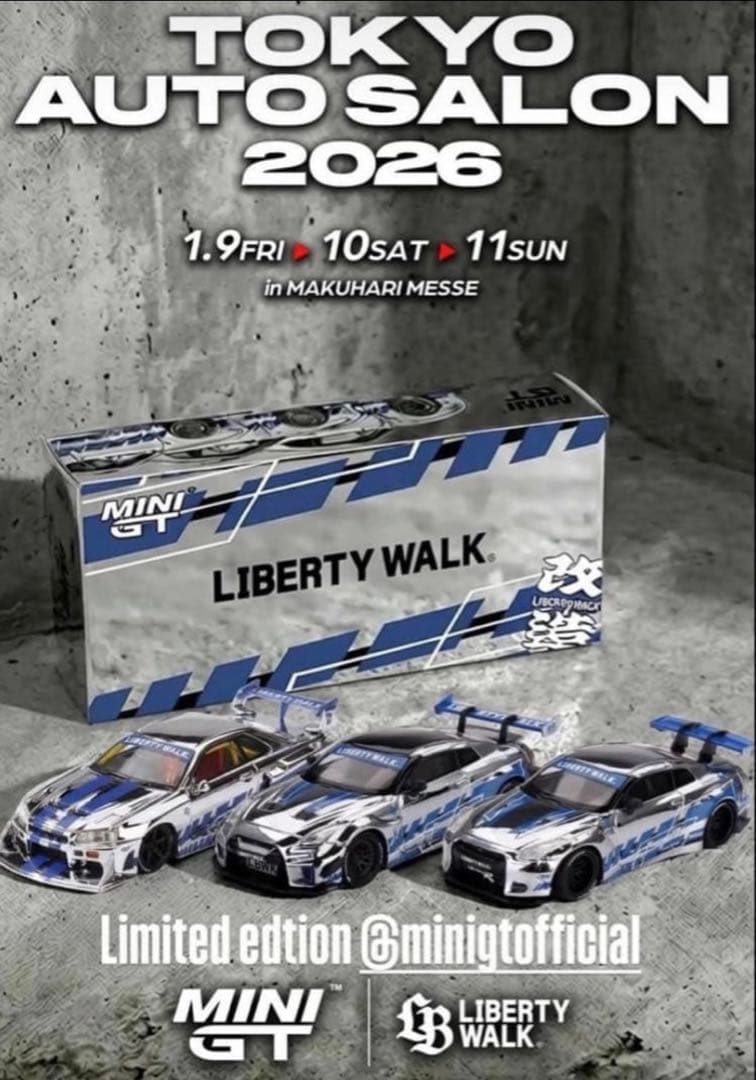 MINI GT リバティウォーク 東京オートサロン2026限定 3台