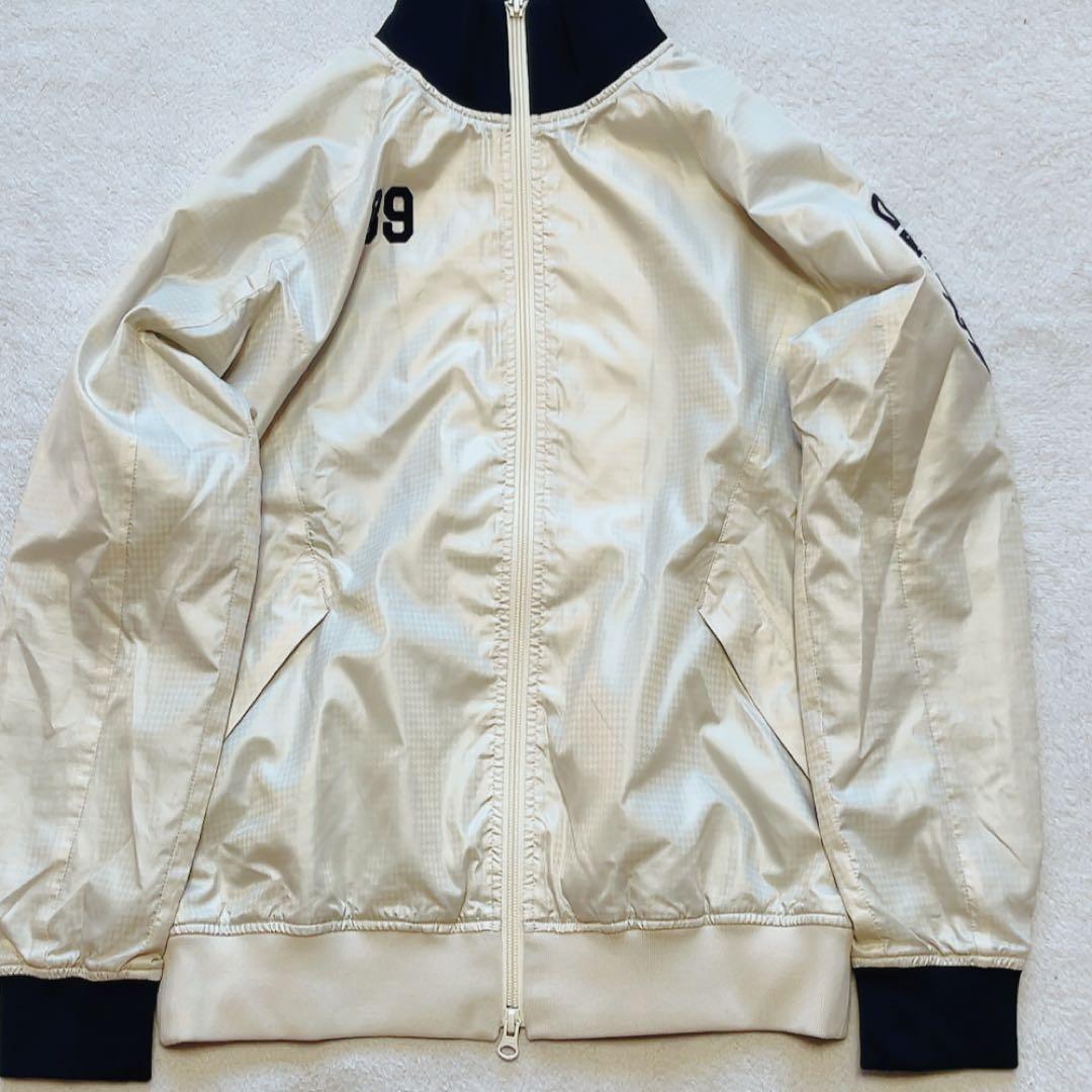 極美品　パーリーゲイツ 蓄熱裏地　ジップジャケット 千鳥 アイボリー　ベージュ