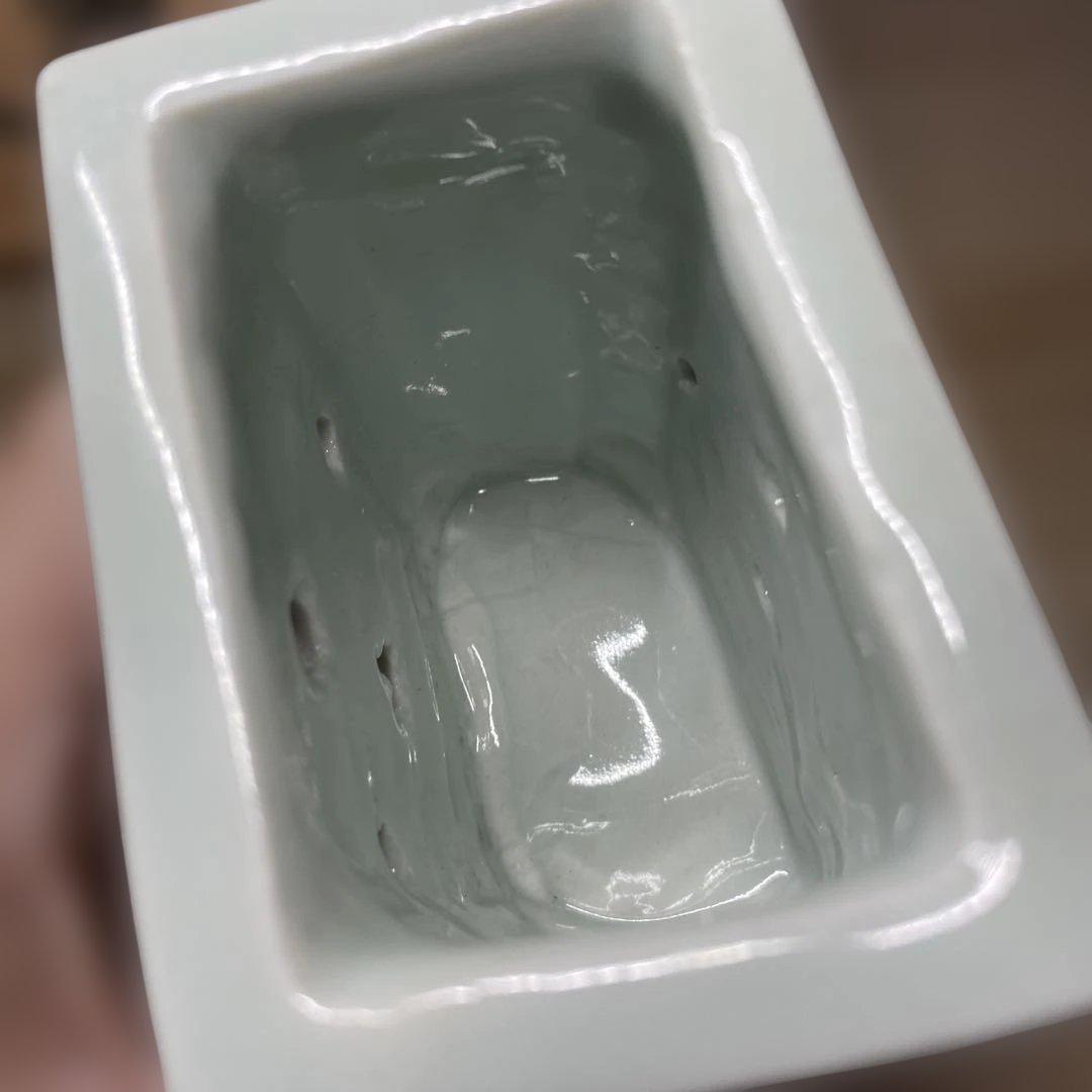 上田恒次　白瓷筆筒　共箱