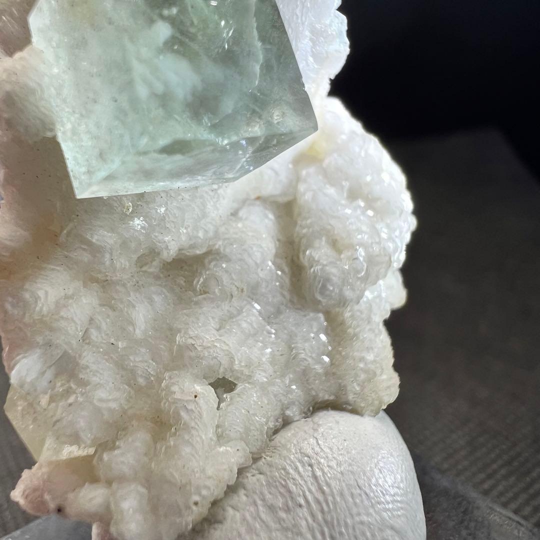 シャンファーリン産　雲雲モクモク(^^) マスカットグリーンフローライト