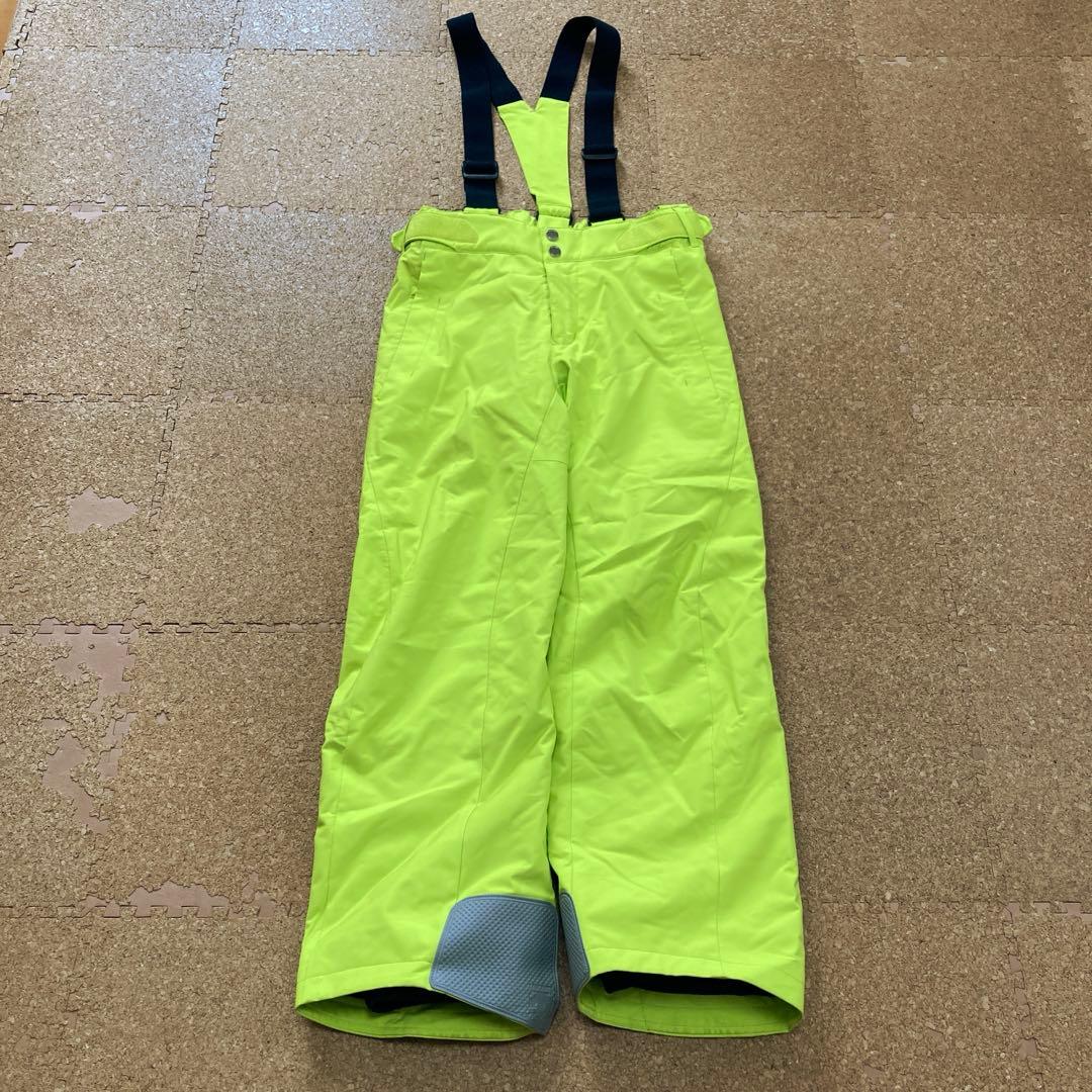 【美品】デサントdescentスキーウェア ジャケ上下 セットSメンズグレー×黄