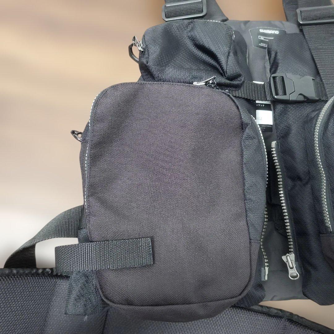 シマノ　ゲームベスト　フィッシング　ブラック