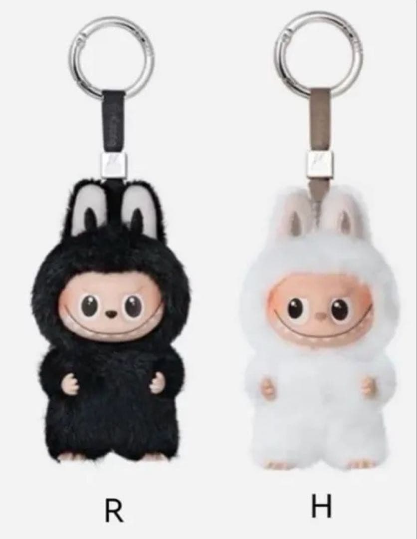 LABUBU PIN FOR LOVE シリーズぬいぐるみ R H 2点セット